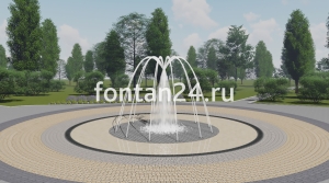 Фонтан для города "Пиано средний" ø=3 м Фонтан для города "Пиано средний" ø=3 м