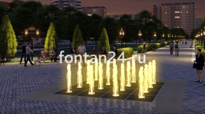 Фонтан для парка "Кубик-Рубик средний"  4x4 м